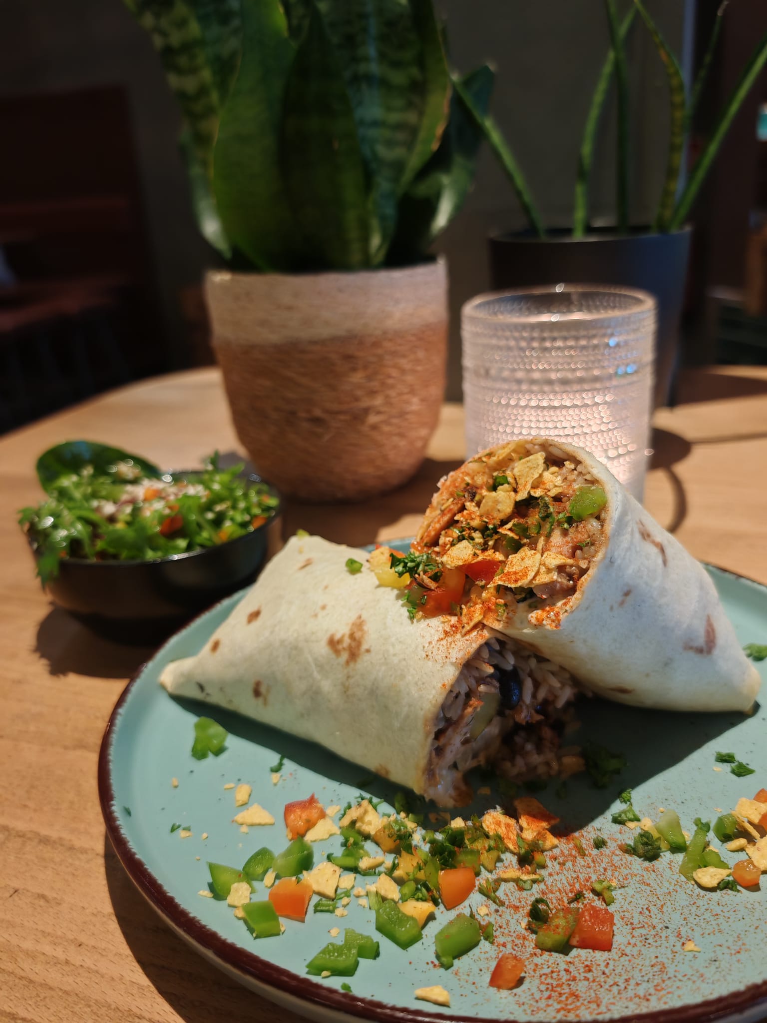 Burrito im Restaurant Schmex